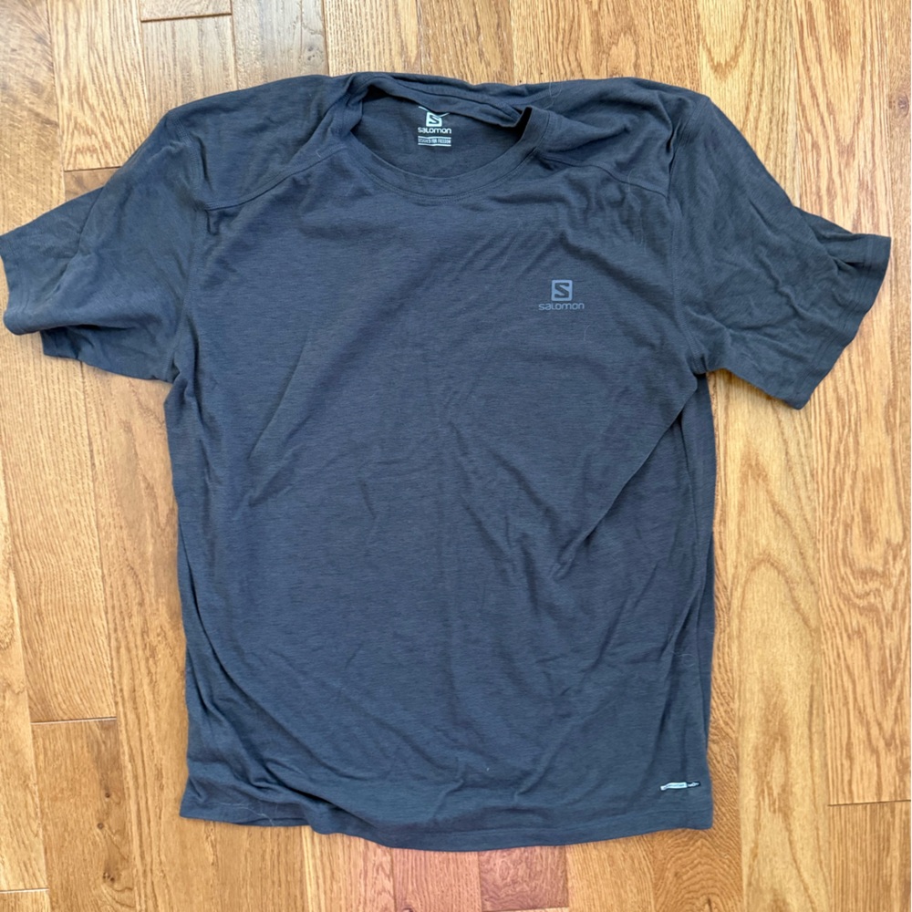 Men’s Salomon Charcoal Tee, size XL